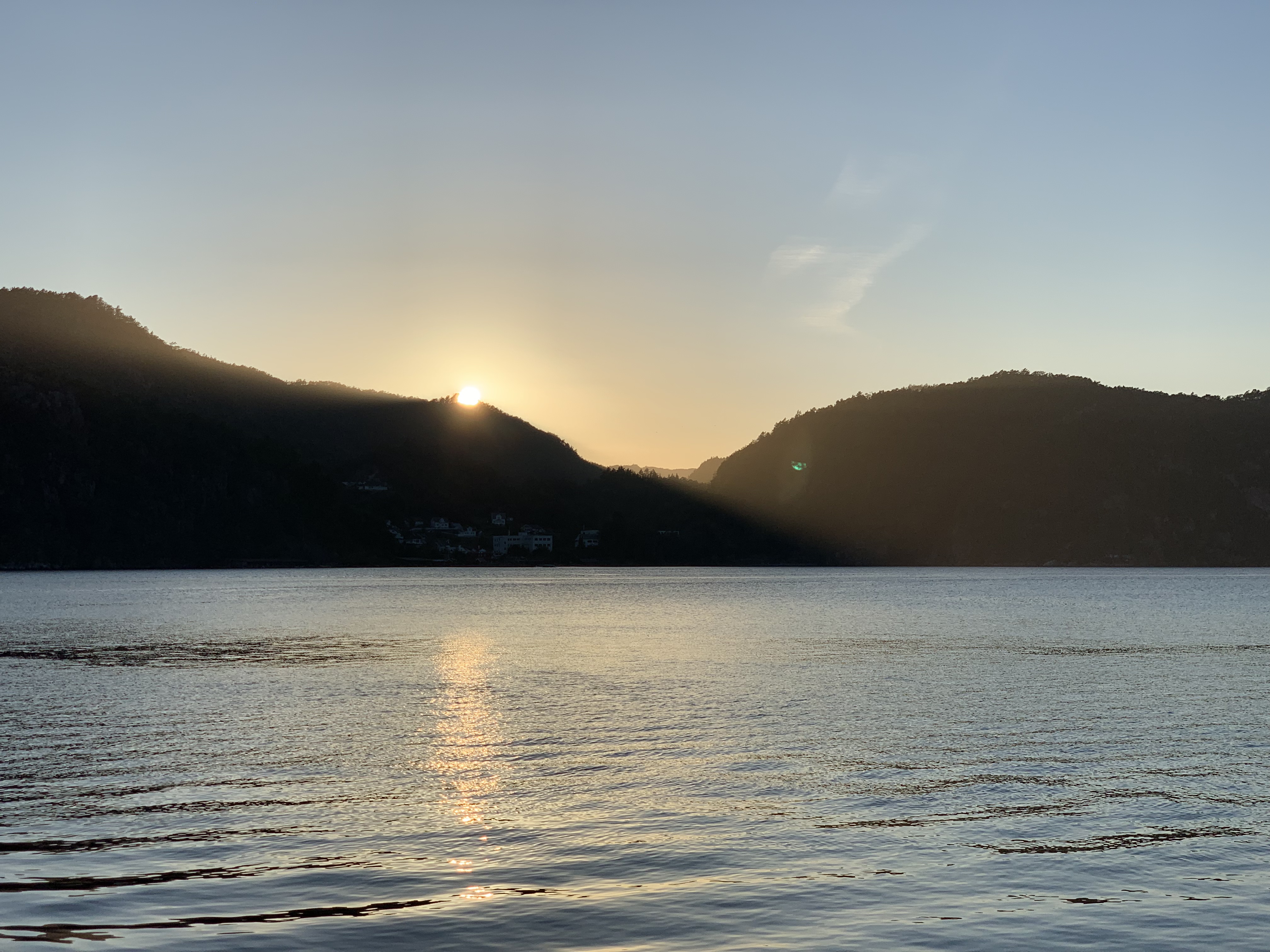 Solnedgang i Flekkefjorden